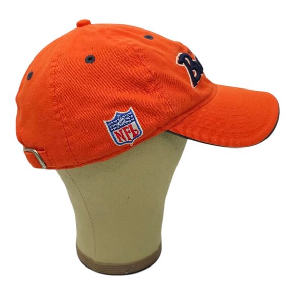 Denver Broncos Adjustable Cap NFL Trucker Baseball Hat On Field Reebok Orange - Picture 12 of 14